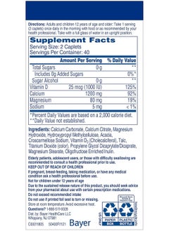CITRACAL Calcium +D3 Slow Release 1200, 80 Coated Caplets  - Image 2