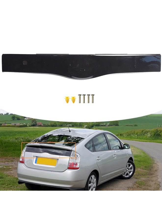 SEBLAFF Rear Tailgate Cover Liftgate Garnish Trim Bright Black Replacement for 2004-2009 Prius 76801-47060-C0 76801-47040-C0 - Image 1