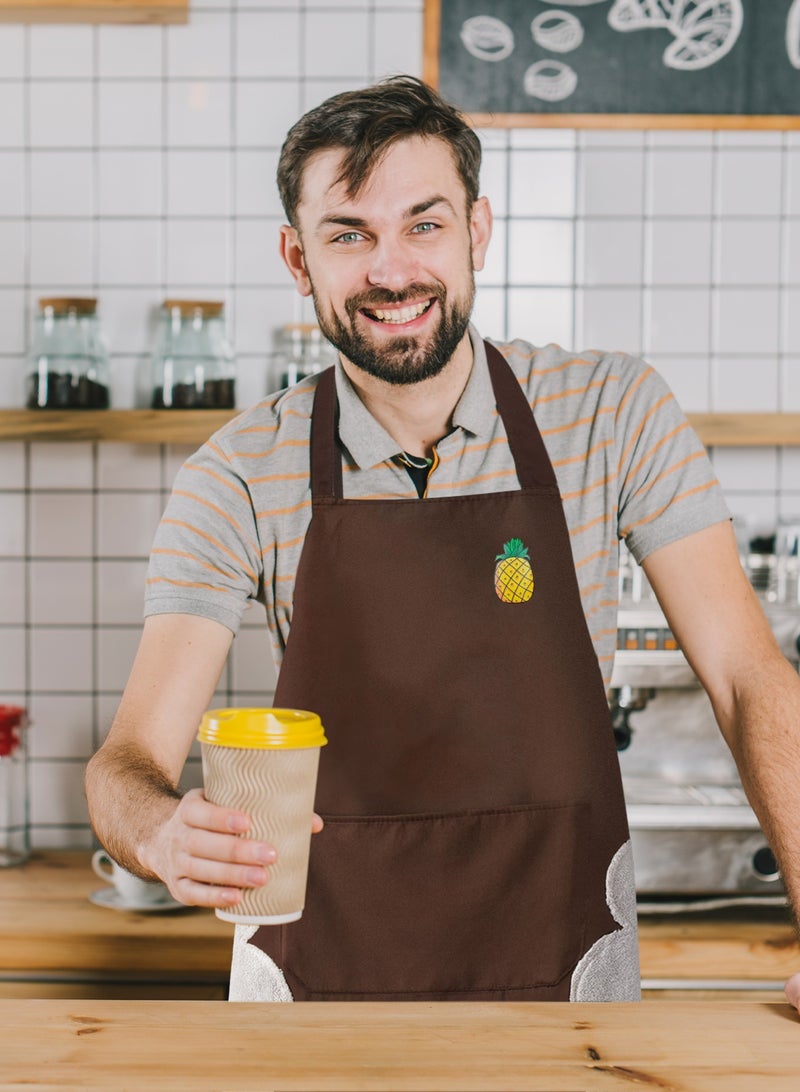 HomarKet 2 Pack Kitchen Aprons for Women,with Large Pockets - Waterproof, Oil-Resistant, and Stain-Proof, for Cooking, Baking, and Home Protection - Image 5