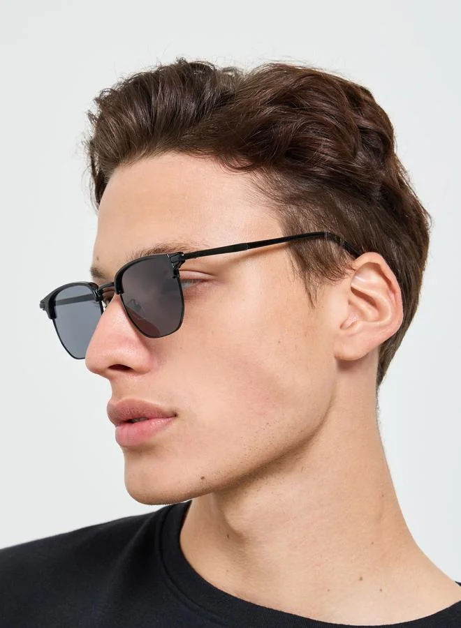 Styli Square Frame Sunglasses with Nose Pads
