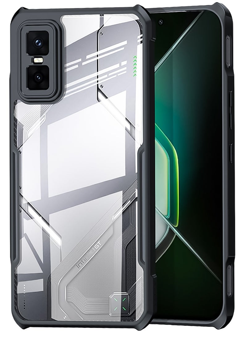 For Infinix GT 30 Pro Cover, Camera Lens Protection Back Cover, TPU+PC Shockproof Bumper Mobile Phone Case, Anti-Yellowing Slim Fit Protective Casing  - Image 1