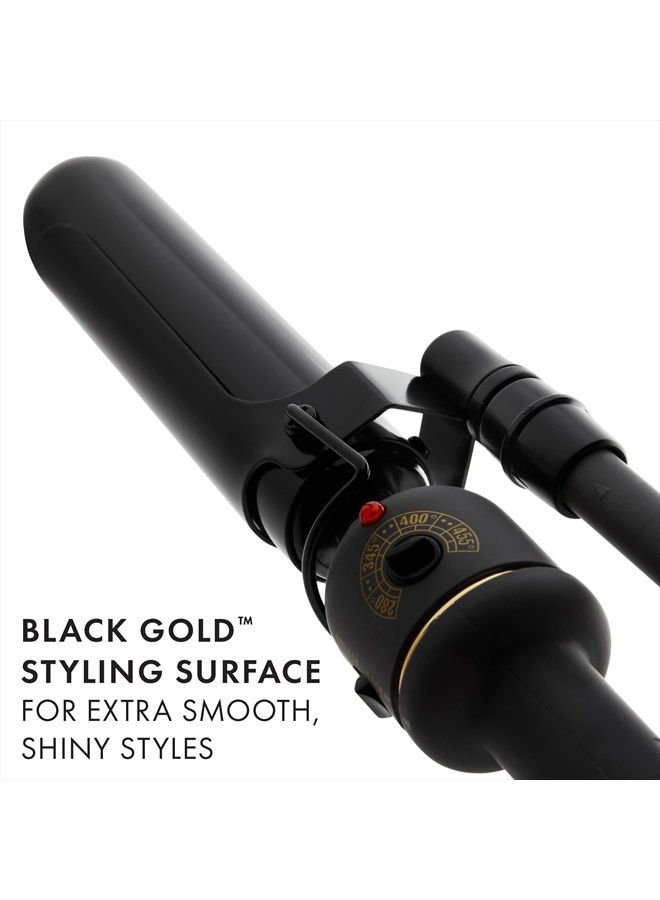 Hot Tools مكواة مارسل سوداء ذهبية للمحترفين | لتسريحات ناعمة ولامعة إضافية (1-1/4") - Image 3