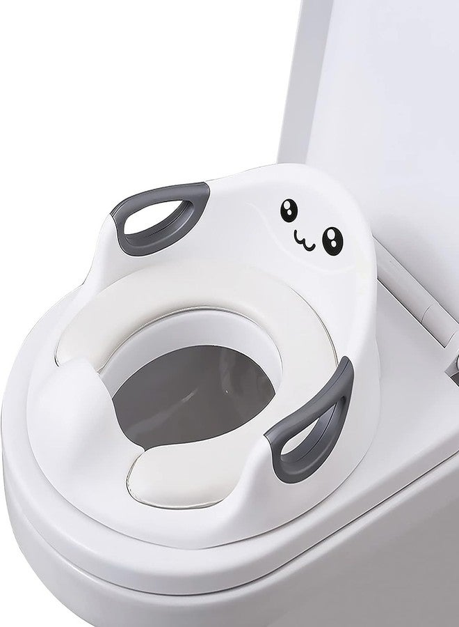 GION Plastic Comfortable Western Style Toilet Training Potty Seat with Soft Cushion Seat For Toddler Kids (1Pcs) - Image 1