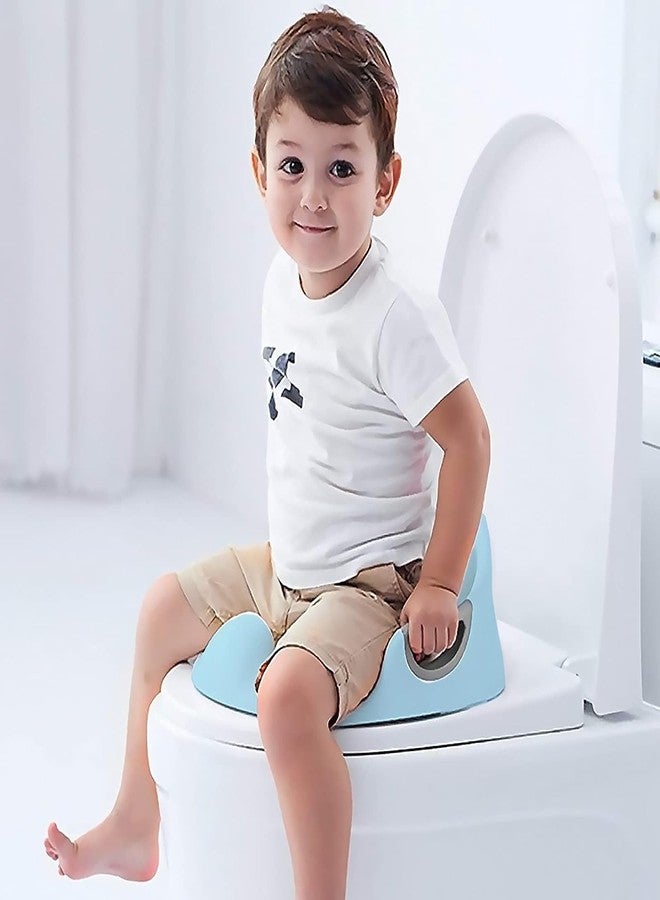 GION Plastic Comfortable Western Style Toilet Training Potty Seat with Soft Cushion Seat For Toddler Kids (1Pcs) - Image 4