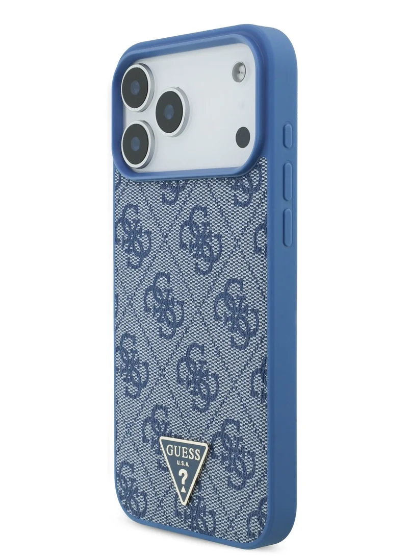 جس حافظة iPhone 17 Pro Max MagSafe 4G من جلد PU مع شعار 4G صغير وحبل / حزام للمعصم / حماية من الصدمات / تصميم نحيف / سهولة في التثبيت بنظام Snap-On / قبضة مريحة - أزرق