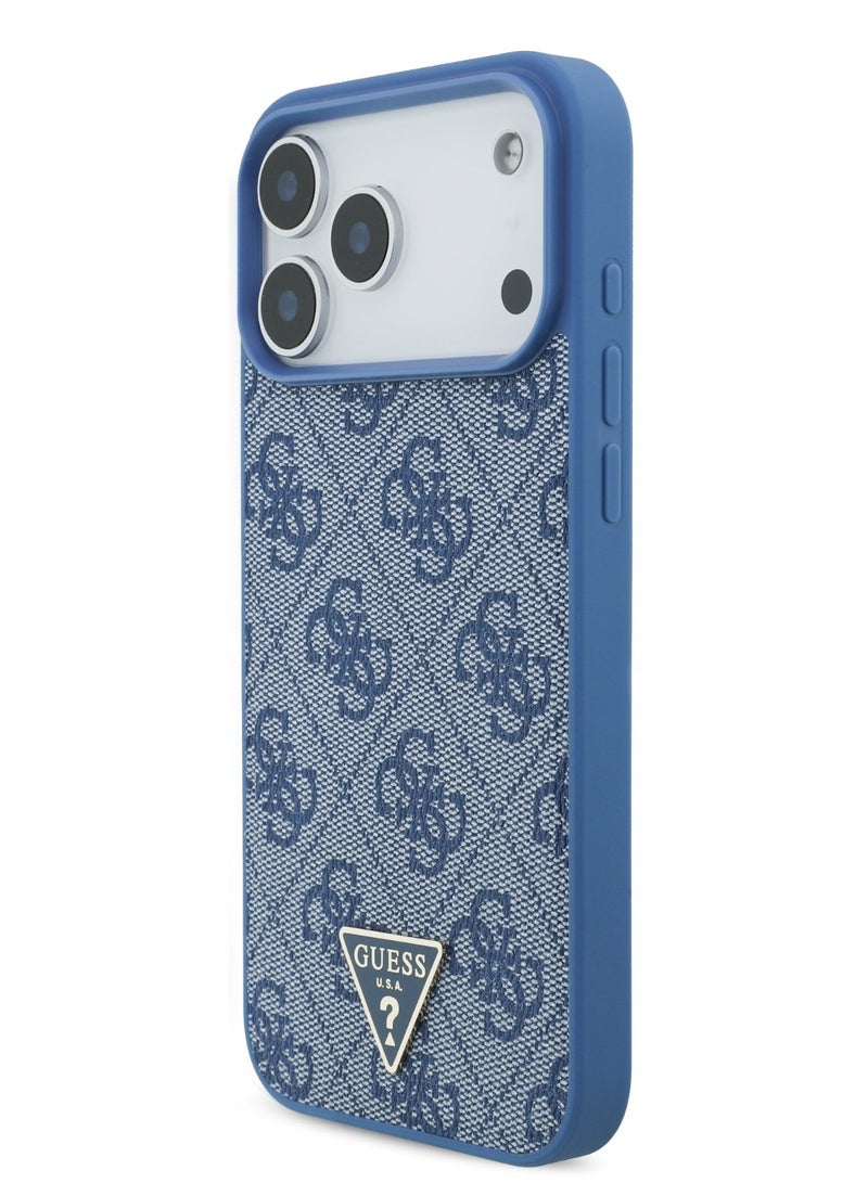 GUESS iPhone 17 Pro Max MagSafe 4G PU Leather Case with Small 4G Logo & Lanyard / Wrist Strap / Drop Protection / Slim Profile / Easy Snap-On / Comfortable Grip - Blue - Image 2