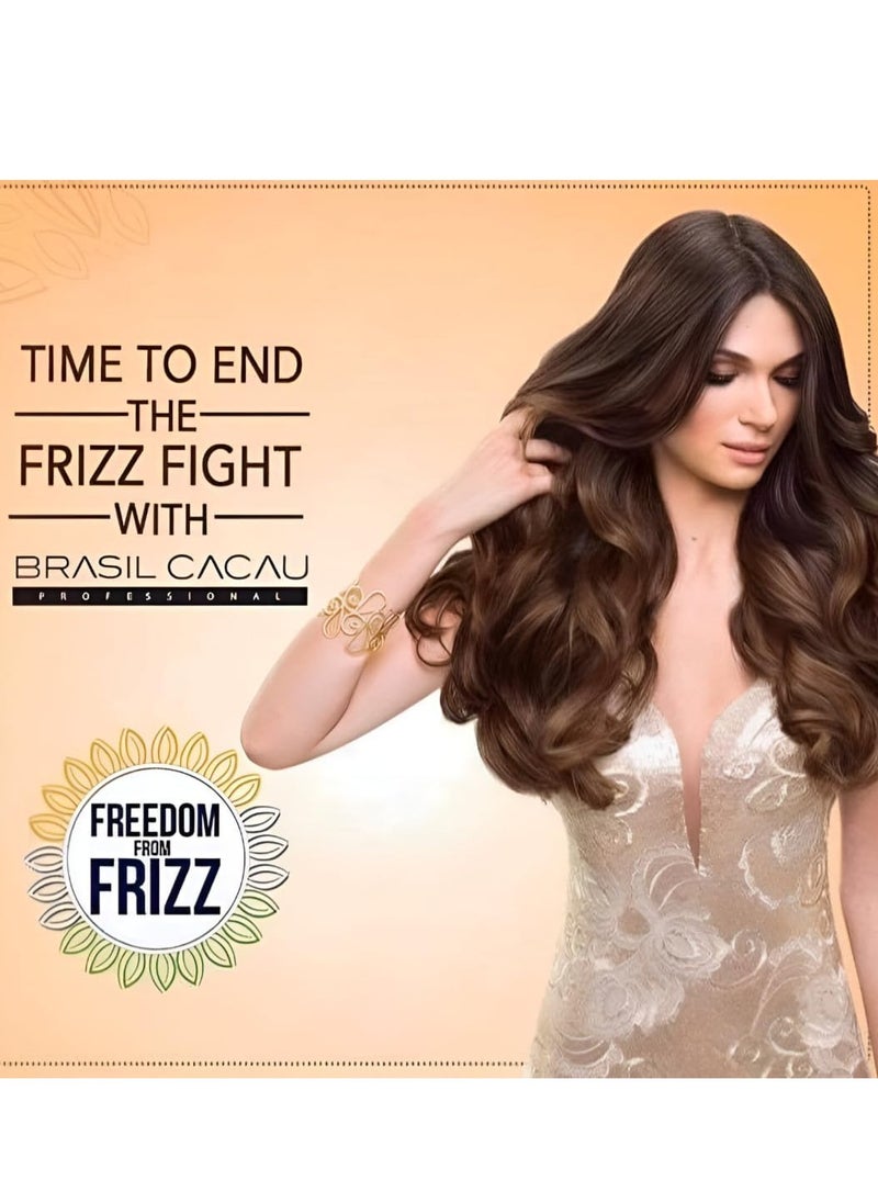 Brasil Cacau Brasil Cacau Color Shield Smooth Serum 215ml – Long-Lasting Color Protection, Advanced Frizz Control, and Brilliant Shine for Vibrant, Silky Hair  - Image 3