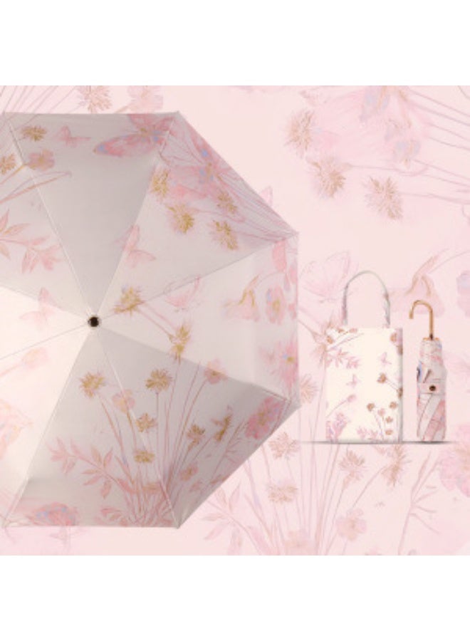 BAODINI TK popular new Chinese style folding umbrella with ancient style, suitable for both rain and sunshine, sun protection and UV protection, sun umbrella for women - Image 1