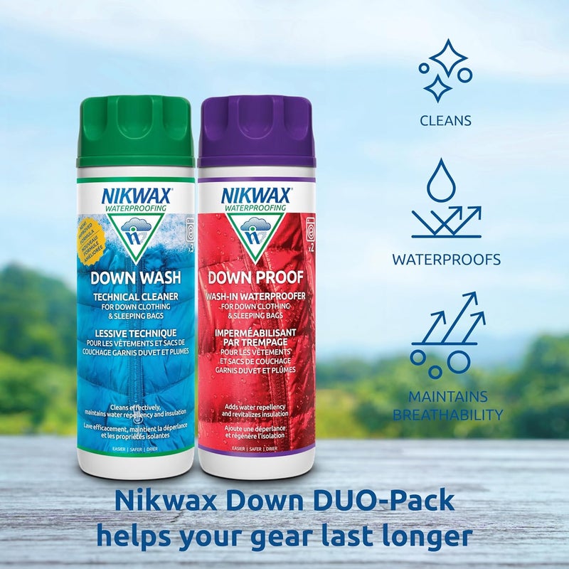 Nikwax Down DUO-Pack, 300ml - Wash-In Cleaning and Waterproofing for Down Jackets and Sleeping Bags - Image 4