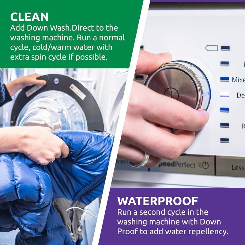 Nikwax Down DUO-Pack, 300ml - Wash-In Cleaning and Waterproofing for Down Jackets and Sleeping Bags - Image 5