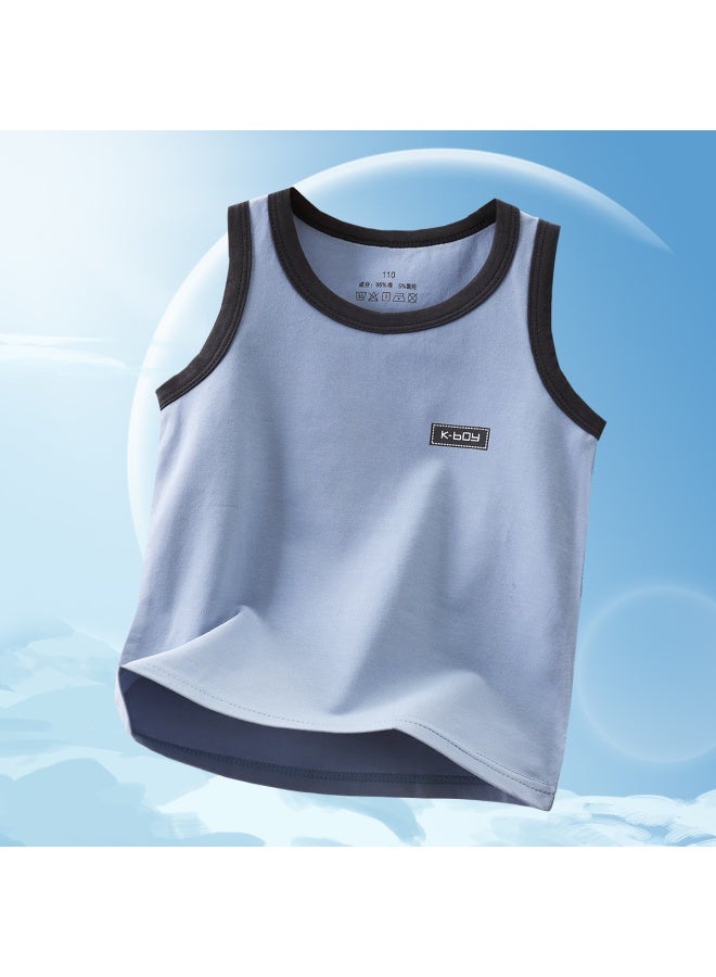 Children's Vest Cotton Teenagers Middle And Big Children Student Vest Boys And Girls Summer Sleeveless Vest