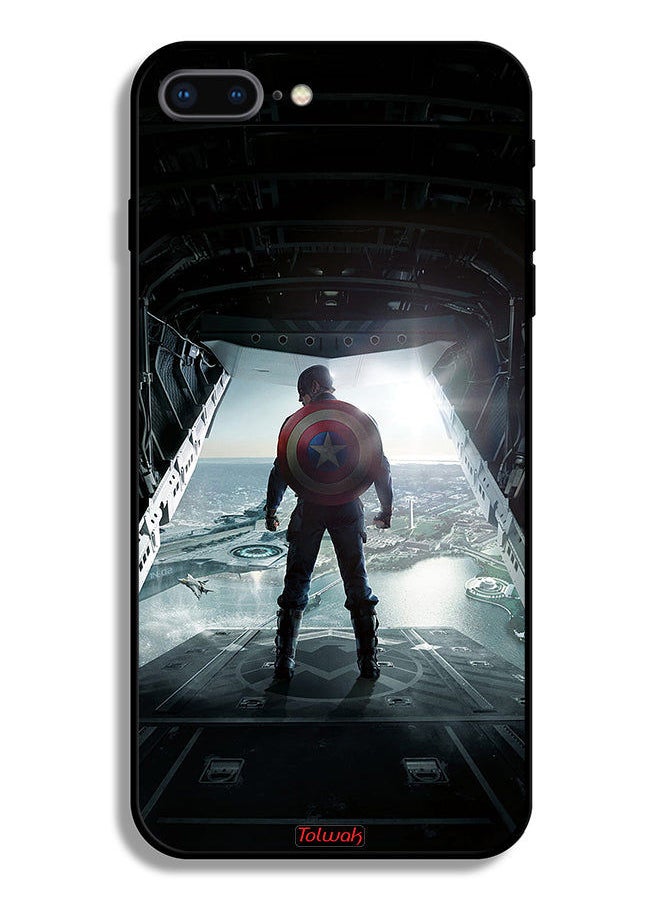 Tolwak - Apple iPhone 8 Plus Protective Case Portrait Display Captain America - Image 1