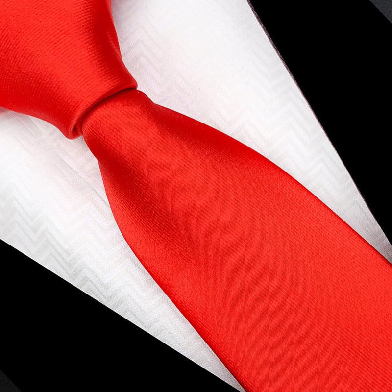 MENDENG Store Men's Classic Necktie Jacquard Woven Ties for Men Formal Business Ties Wedding Party Groomsmen Black Tie - Image 5