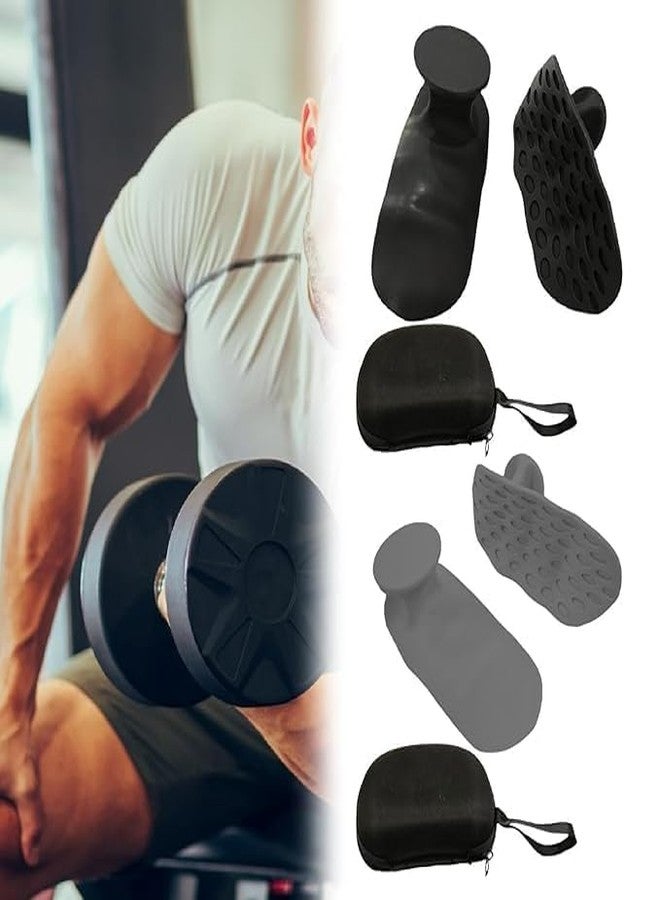 Suvaniq Gym Grips & Training Gloves - Anti-Slip Rubber Hand Protector for Weight Lifting, Deadlifts, Chin-Ups, Versatile Workouts & Strength Training, Unisex Fitness Accessories (Black) - Image 3