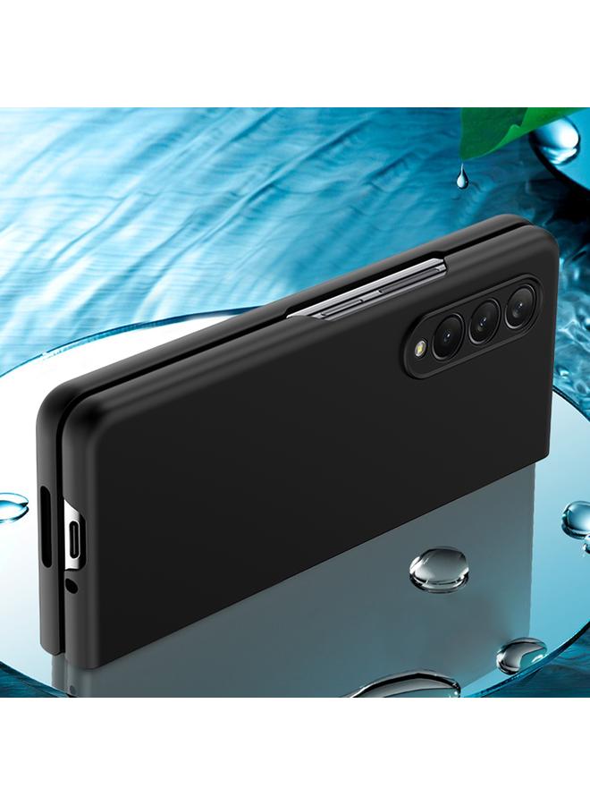 اس-توب جراب لهاتف Samsung Galaxy Z Fold3 5G، جراب هاتف PC مُرشوش بالزيت - Image 3