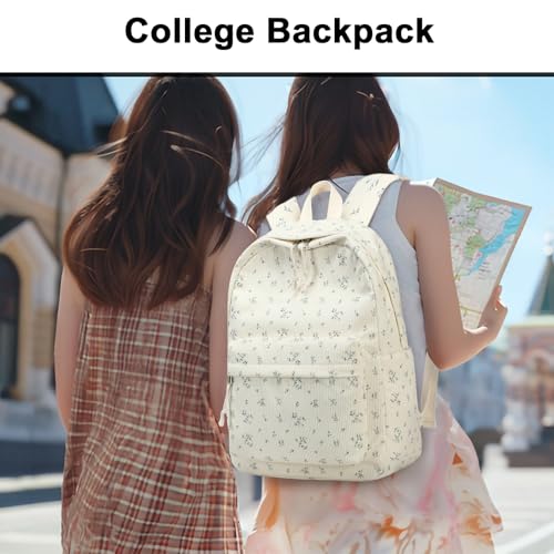 BTOOP School Backpack for Teens Large Corduroy Bookbag Lightweight 15.6 inch Laptop Bag for Girls Women Casual High School College - Image 2