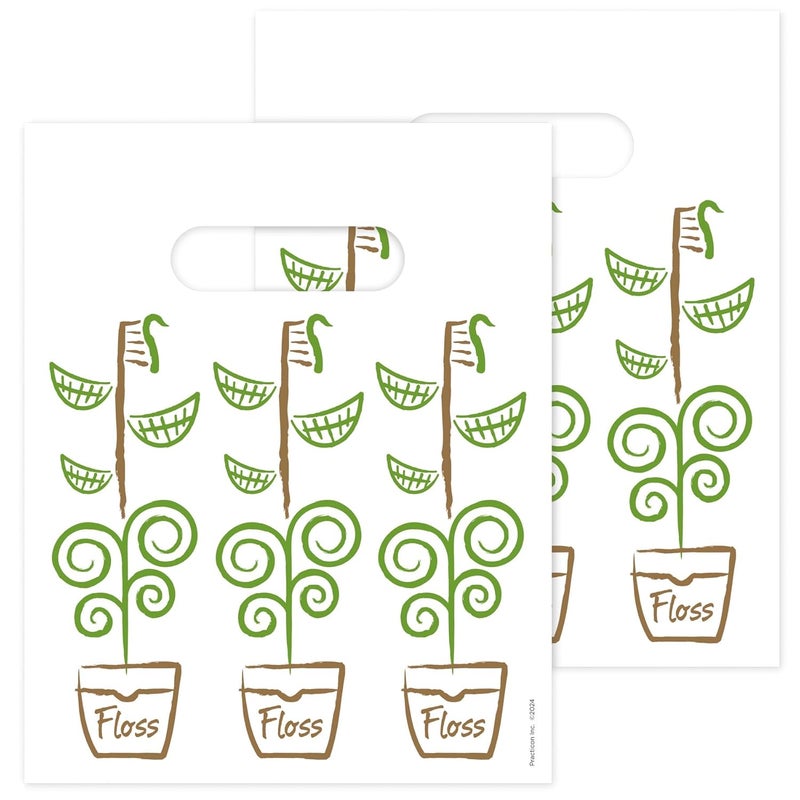 Practicon Growing Smiles Dental Giveaway Bags, 8" x 10", 100 Pack - Image 2