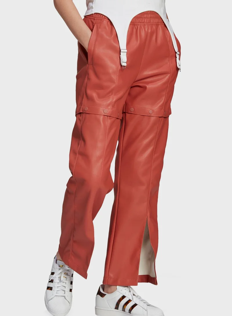 adidas Originals Faux Leather Track Pants