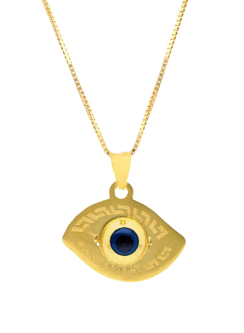 FK Jewellers Gold Necklace (Chain with Evil Eye Pendant) 18KT - FKJNKL18KU1069 - Image 1