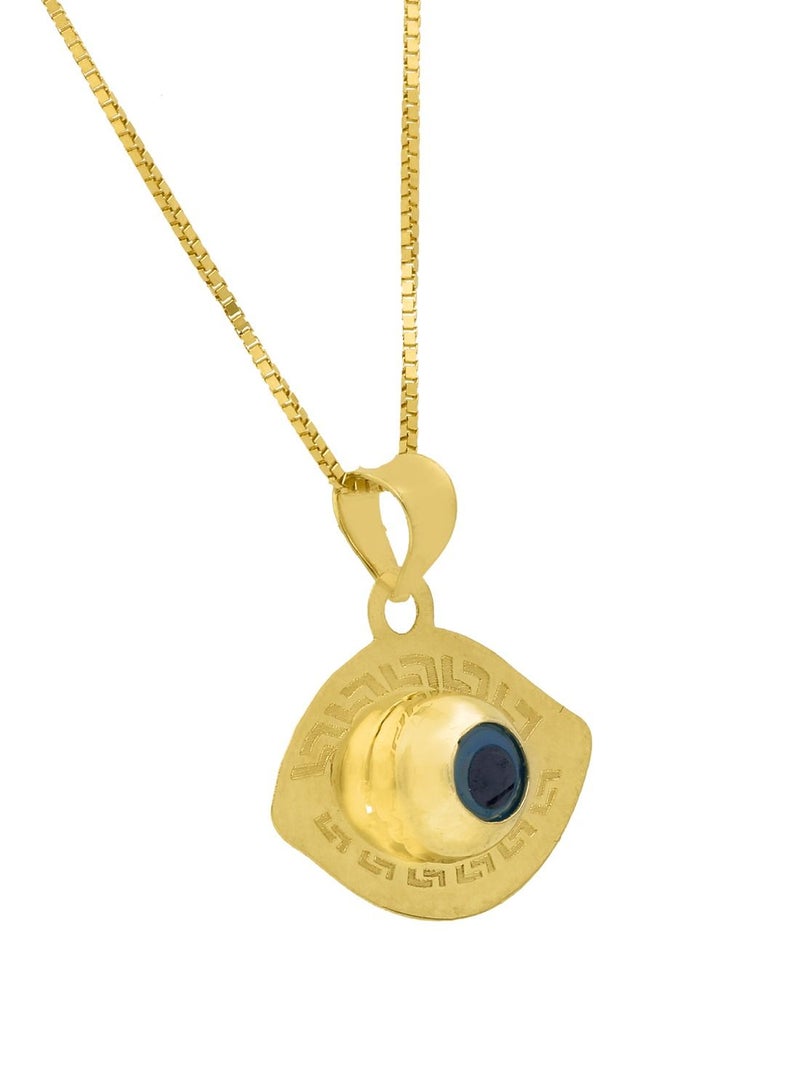 FK Jewellers Gold Necklace (Chain with Evil Eye Pendant) 18KT - FKJNKL18KU1069 - Image 2