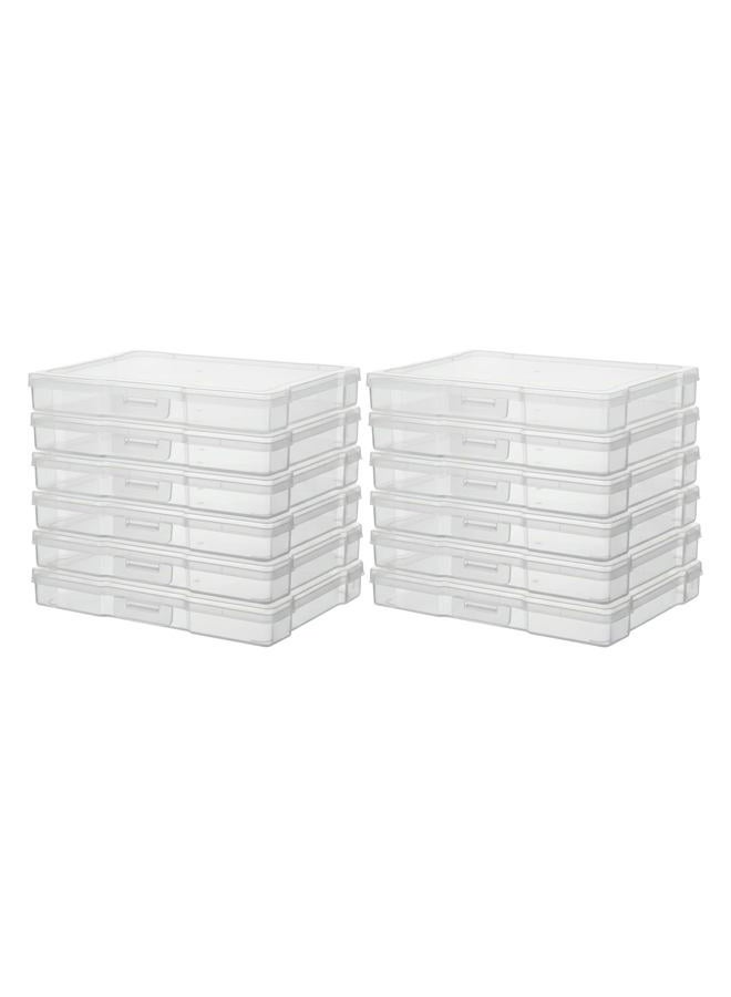 Novelinks Transparent 5" x 7" Photo Storage Boxes - Photos Organizer Cases Photo Keeper picture organizer photo boxes storage for Photos (12) - Image 1
