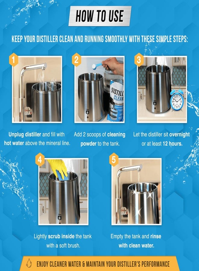 ACTIVE Distiller Descaler Citric Acid Cleaner - 2 Lb Bulk for Cleaning Water Distillers, Pure Citrus Acid Crystals Universal Residue Descaling Portable Distiller, Kettle, Boiler, Dispenser - Image 3