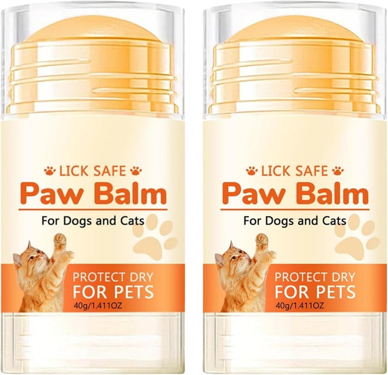 Fejytor 2pc Dog Paw Balm for Cracked Paws, Natural Paw Stick, Pet Paw Cream, Butter, Wax, Moisturizer & Protection for Dog Feet, Foot Pads, Relieve Dog's Pain, Heals, Repairs, Dry, Effective, Safe - Image 1