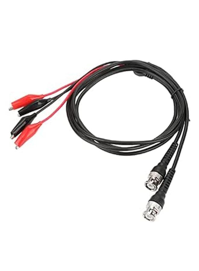 2pcs BNC to Crocodile Clip Oscilloscope Probe Cables with Alligator Clips - Image 1