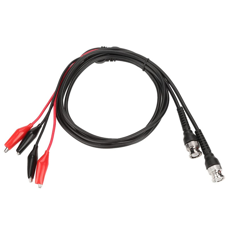 2pcs BNC to Crocodile Clip Oscilloscope Probe Cables with Alligator Clips - Image 3