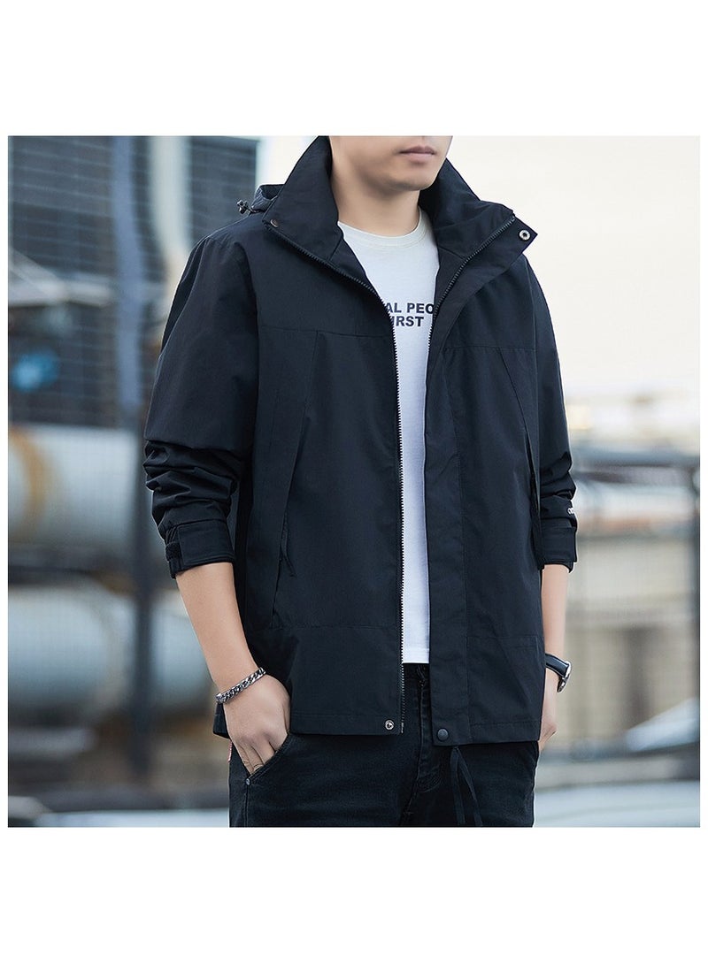 Fashionable Men's Windproof And Waterproof Outdoor Sports Hooded Jacket  - Image 1