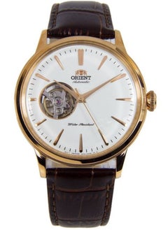 Men's Automatic Skeleton Leather Strap Watch RA-AG0003S