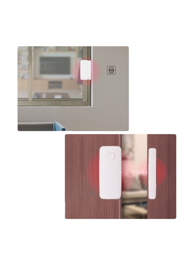 NIBEMINENT Wireless Door Magnetic Contact Sensor Alarm System White 9.7x2.9x5.7centimeter  - Image 5