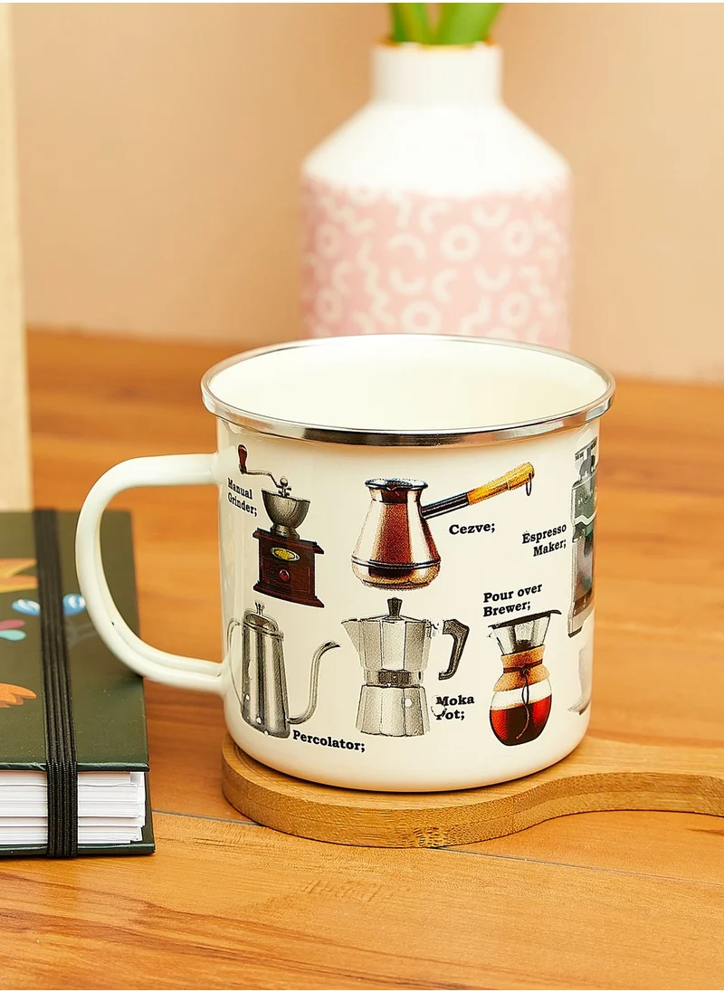 Gift Republic Coffee Enamel Mug