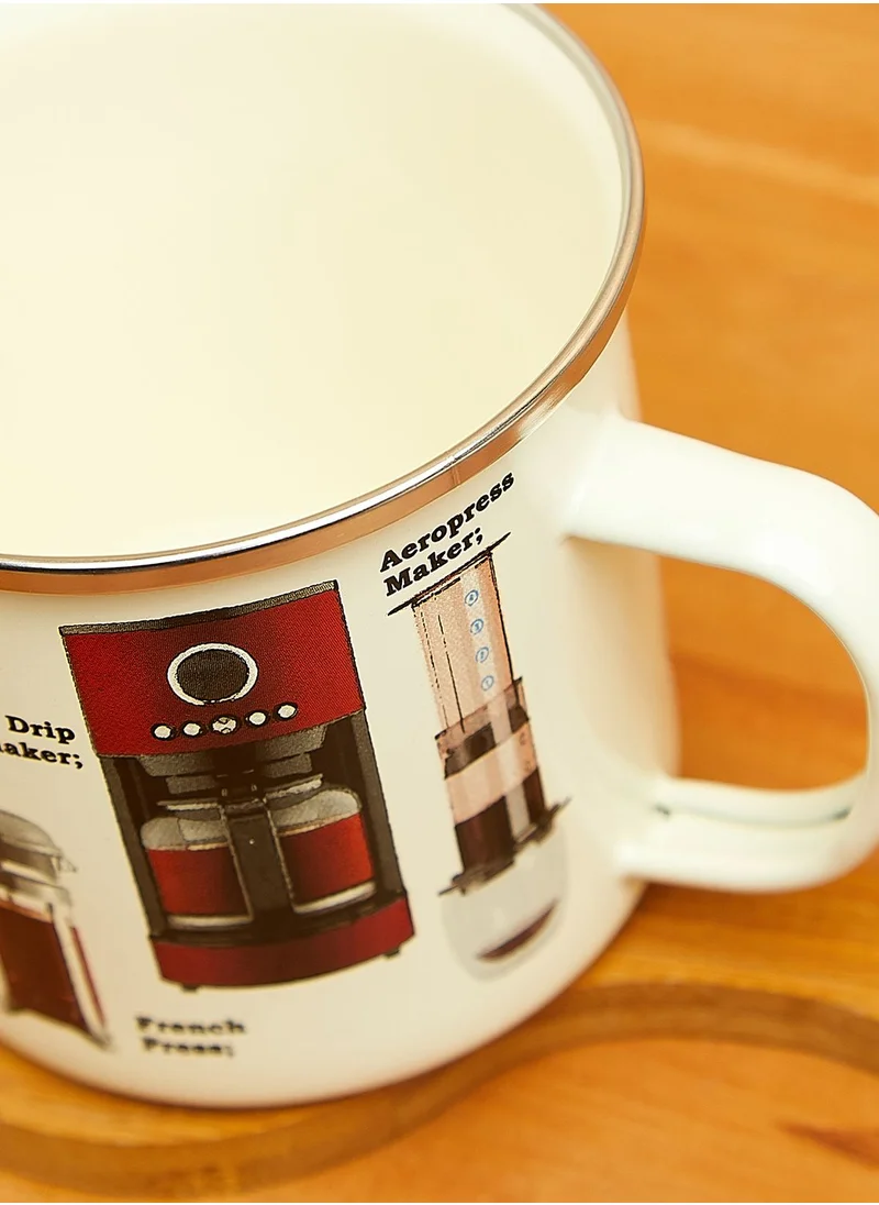 Gift Republic Coffee Enamel Mug