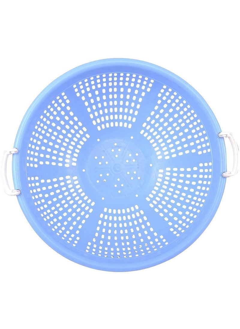 HIGHWAY Highway Unbreakable Plastic Vessel Basket in house for kitchen in Big Size, Blue  - Image 4