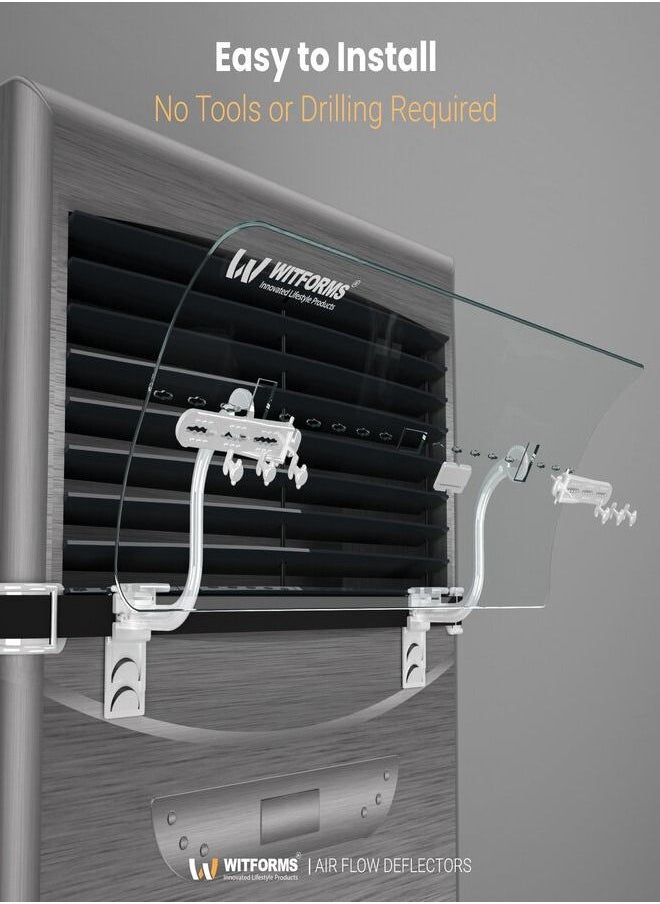 Witforms - Witforms / Stand - Adjustable AC air Deflector Suitable for Booster air conditioners. Enhance Cooling and Heating Circulation - Image 1