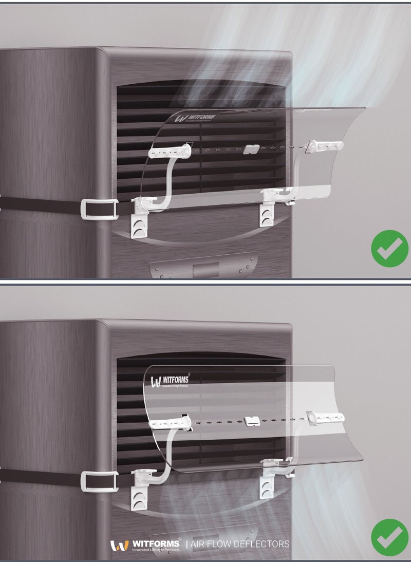 Witforms - Witforms / Stand - Adjustable AC air Deflector Suitable for Booster air conditioners. Enhance Cooling and Heating Circulation - Image 1