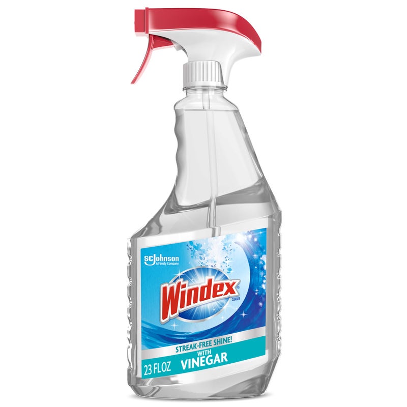 Windex Vinegar Glass and Surface Cleaner Spray Bottle, Packaging Designed to Prevent Leakage and Breaking, Surface Cleaning Spray, 23 Fl Oz - Image 1