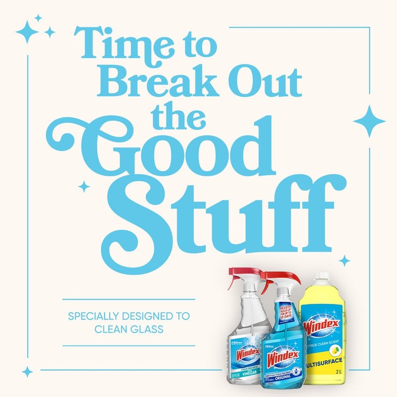 Windex Vinegar Glass and Surface Cleaner Spray Bottle, Packaging Designed to Prevent Leakage and Breaking, Surface Cleaning Spray, 23 Fl Oz - Image 4