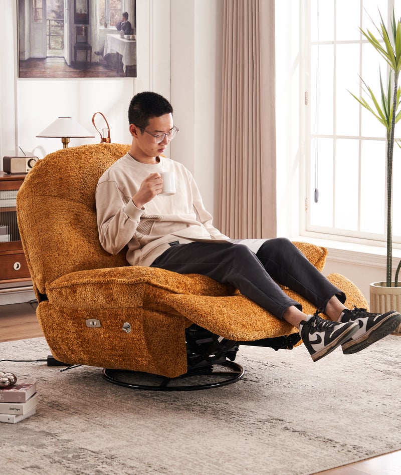 Luxury Electric Recliner Sofa Chair Comfortable Adjustable Living Room Lounge Armchair - Image 4