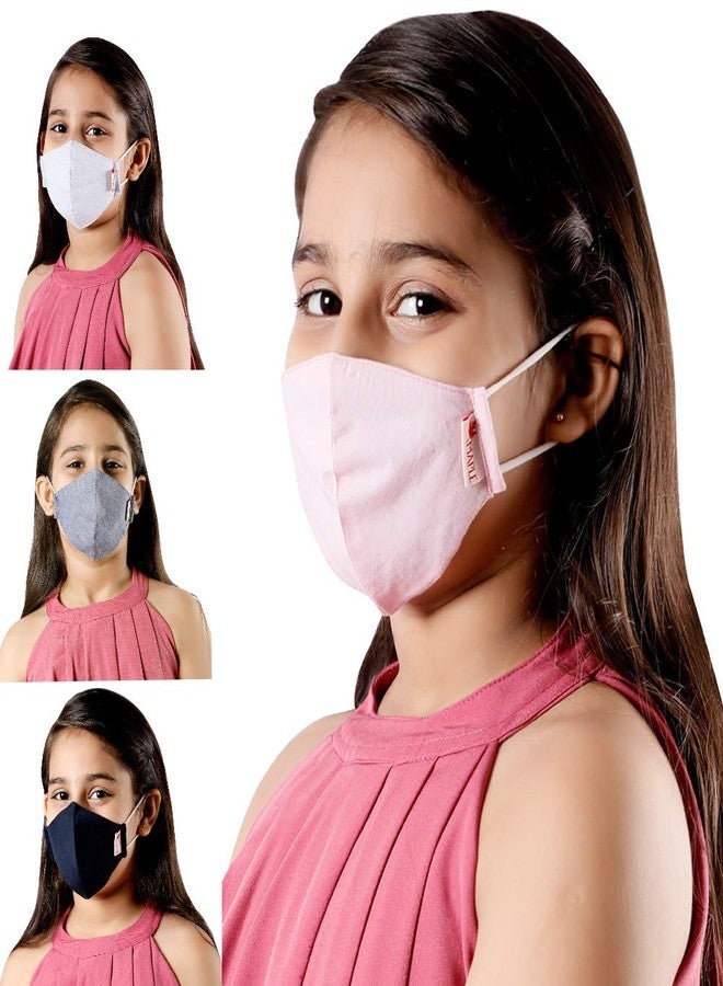 MAPLE MP-006 Anti-Pollution 3 Layer Filtration System Cotton Protective Kid Mask Washable And Reusable Face Mask For Kids Boys And Girl Unisex Multi Colour Assorted - Image 1