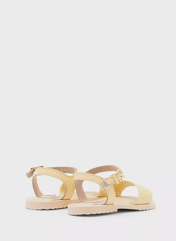 موليكينها MOLEKINHA Sandals with Back strap For Infant Girls, Yellow