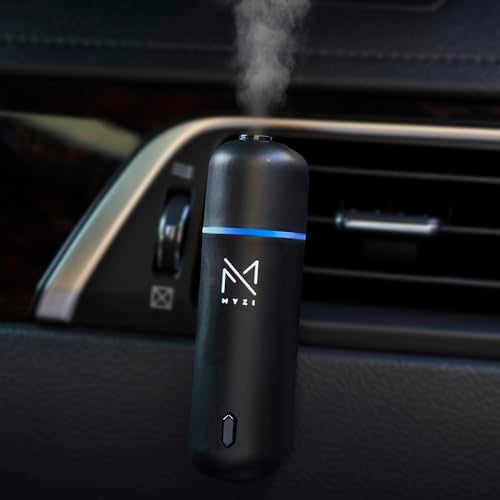 MYZI معطر هواء السيارة MYZI، معطر زيت أساسي للسيارة بدون ماء مع 6 روائح تعبئة، معطر هواء السيارة، معطر عطر السيارة - Image 1