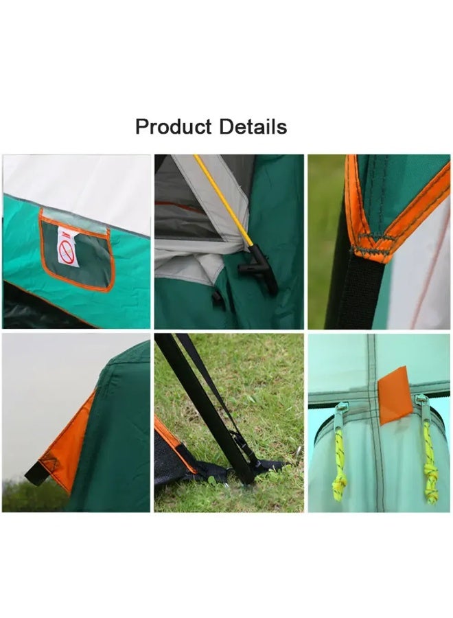 توبيز خيمة توبي الجديدة للتخييم الخارجي بطبقتين، تتسع من ٤ إلى ٦ أشخاص، غرفة نوم وغرفة معيشة، كابينة عائلية (أخضر) - Image 5