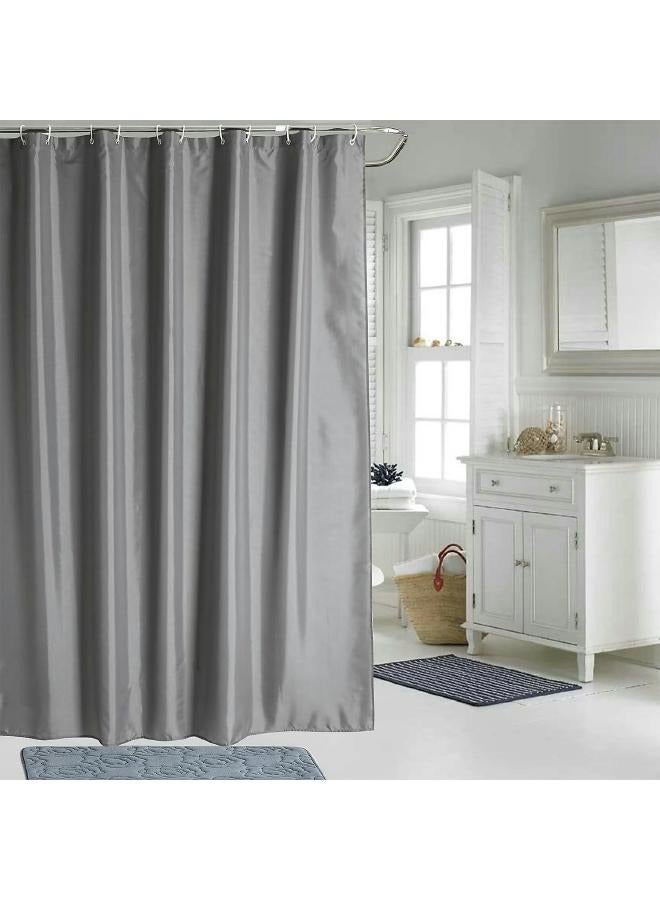 لوفت بيتون,ستارة حمام,L180XP0.1XH200CMS,رمادي,بوليستر-105656 - Image 2