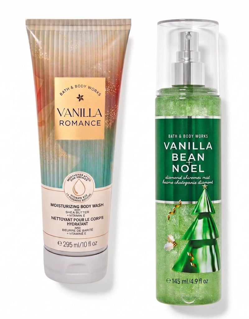 Bath & Body Works Vanilla Glow Set-Shimmer Mist & Moisturizing Body Wash - Image 1