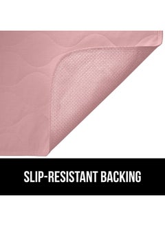 Gorilla Grip Gorilla Grip Washable Toddler Mattress Incontinence Pads, Reusable Waterproof Bed Underpads, Absorbent Leak Proof, 52x34 Slip Resistant Pad Protector, Absorbs 8 Cups for Bedwetting, Elderly, Kids Pink  - Image 4