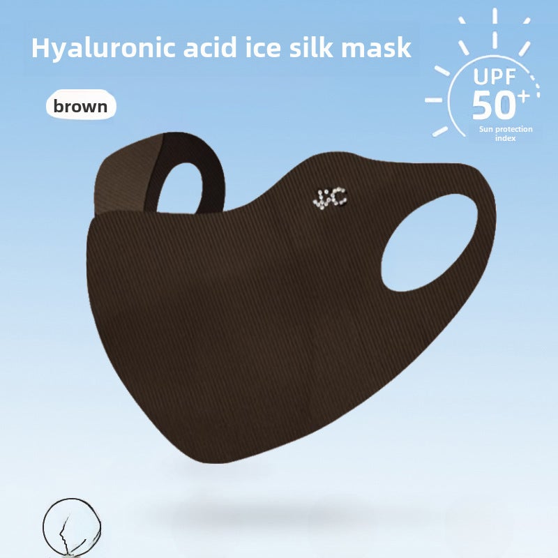 Generic 3D Hyaluronic Acid Mask Breathable Summer UV Protection Brown [hyaluronic acid type]]