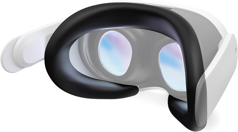 Careflection VR Silicone Face Pad Cover for Meta Quest 3 Original Headset Accessories, VR Face Cushion Pad Mask for Oculus Quest 3 Headset Face Pad (Black) - Image 5