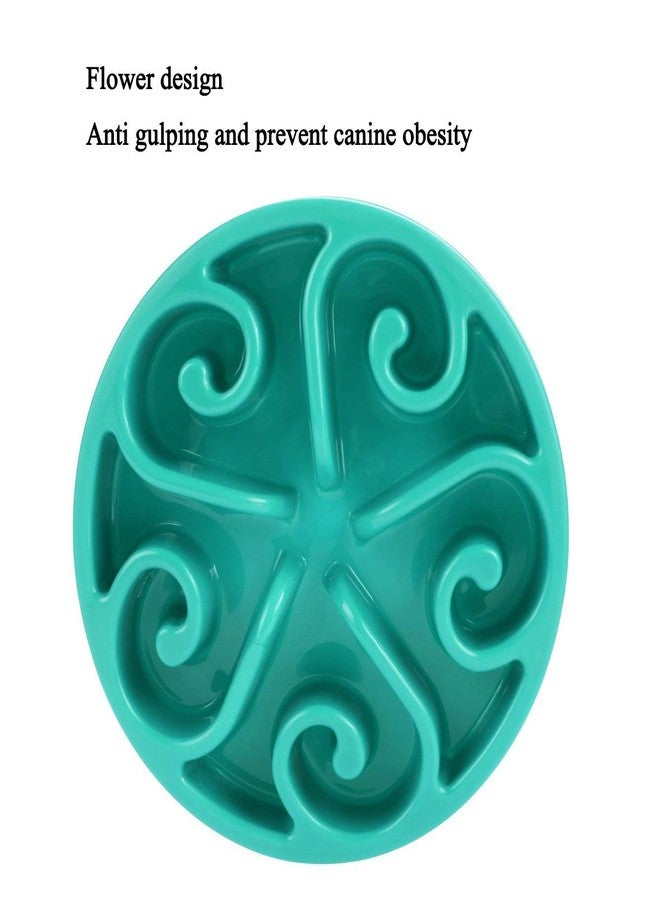 JDYYICZ Pet Dog Slow Feed Interactive Dish Ease Bloating for Small & Medium Dog and Cat (Blue) - Image 2